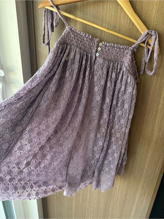 Free People Dresses & Skirts - Free People Lace Romper Dusty Lavender